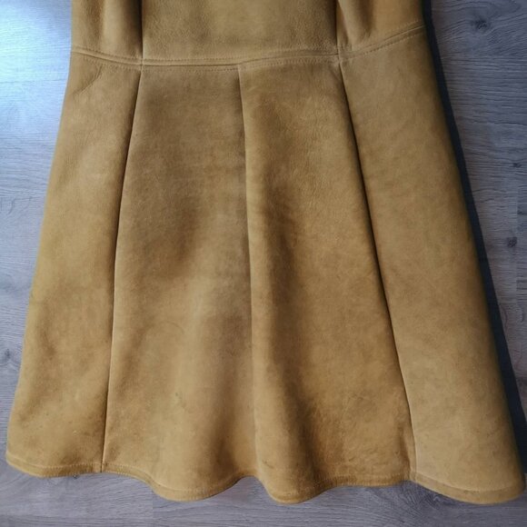 Y2K Vintage Sheepskin Shearling Sleeveless Waist Coat Vest - Picture 12 of 14